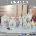 Luxury beautiful decorative gift hand painted ceramic cheap canister set